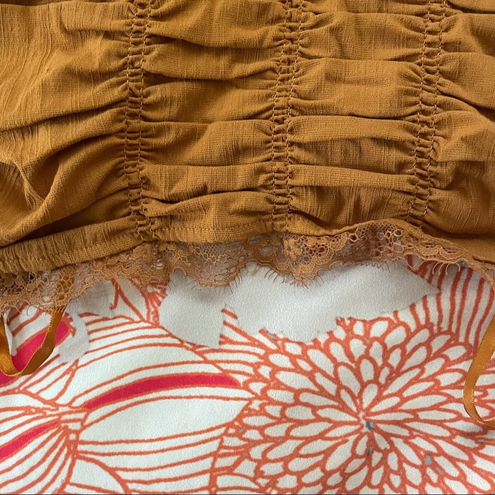 NWT free people lace trim corset tank top - Picture 5 of 10